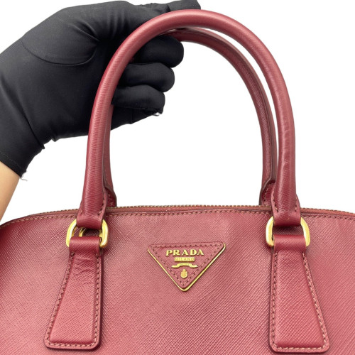 Prada Medium Lux Open Promenade Saffiano Calfskin Magenta