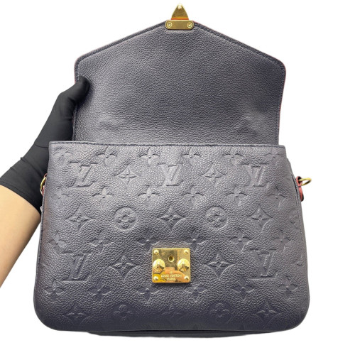 Louis Vuitton Pochette Metis Empreinte Monogram Dark Blue
