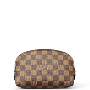 Louis Vuitton Cosmetic Pouch Damier Ebene Brown