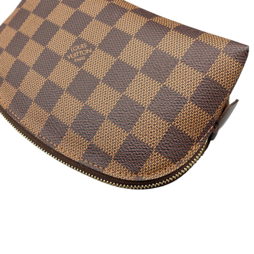 Louis Vuitton Cosmetic Pouch Damier Ebene Brown