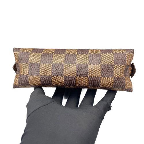 Louis Vuitton Cosmetic Pouch Damier Ebene Brown