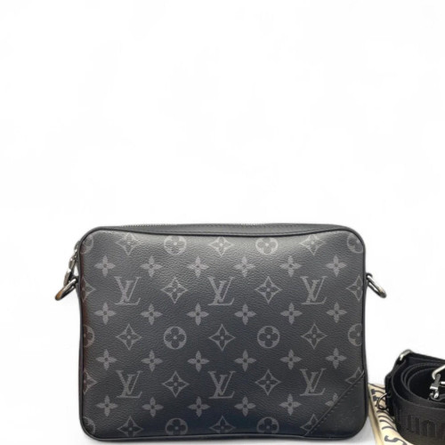 Louis Vuitton Trio Messenger Bag Monogram Eclipse Black Grey