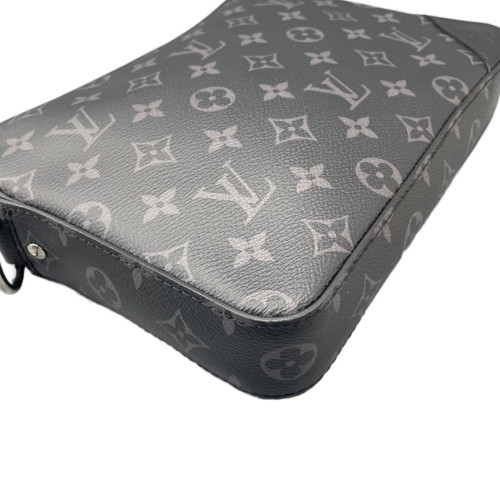 Louis Vuitton Trio Messenger Bag Monogram Eclipse Black Grey