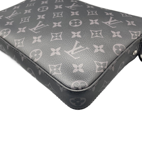 Louis Vuitton Trio Messenger Bag Monogram Eclipse Black Grey