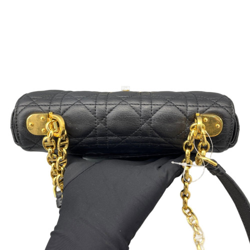 Dior Small Caro Bag Calfskin Black