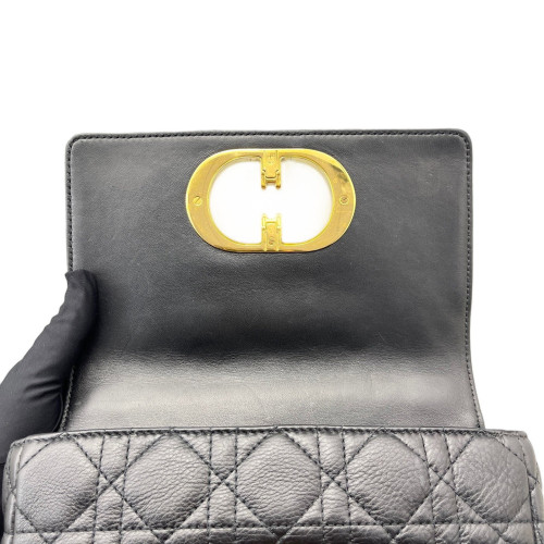Dior Small Caro Bag Calfskin Black