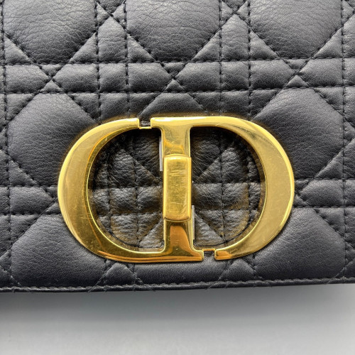 Dior Small Caro Bag Calfskin Black