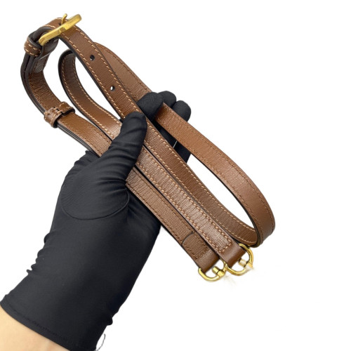 Gucci Mini Horsebit 1955 Top Handle GG Supreme Monogram Tan