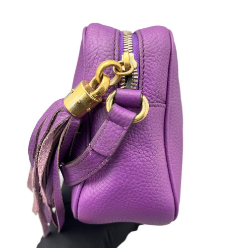 Gucci Camera Case Grained Calfskin Purple