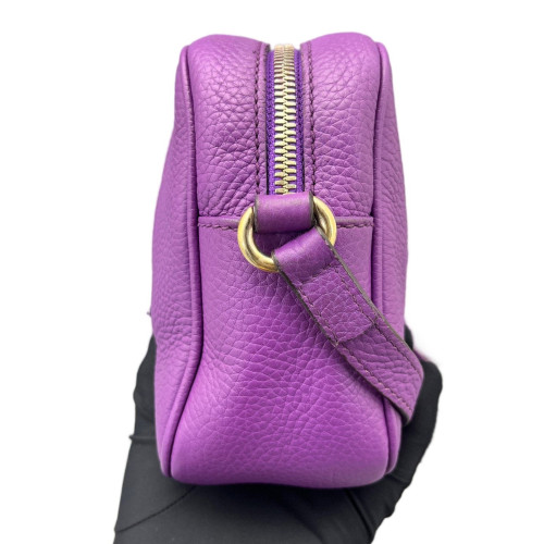 Gucci Camera Case Grained Calfskin Purple