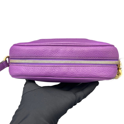 Gucci Camera Case Grained Calfskin Purple