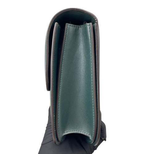 Celine Medium Classic Box Calfskin Dark Green