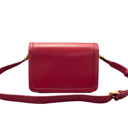 Yves Saint Laurent Medium Solferino Calfskin Red