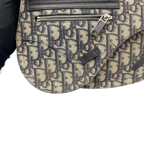 Dior Saddle Messenger Pouch Oblique Blue