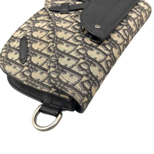 Dior Saddle Messenger Pouch Oblique Blue
