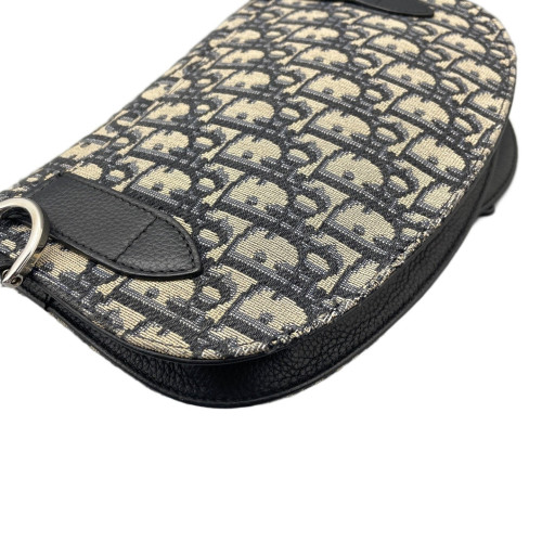 Dior Saddle Messenger Pouch Oblique Blue