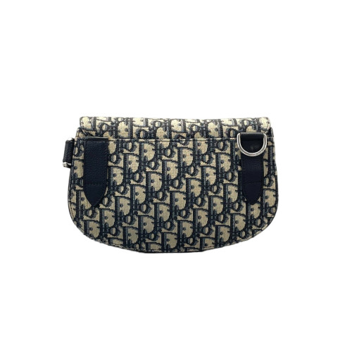 Dior Saddle Messenger Pouch Oblique Blue