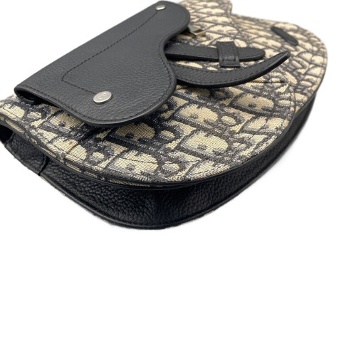 Dior Saddle Messenger Pouch Oblique Blue