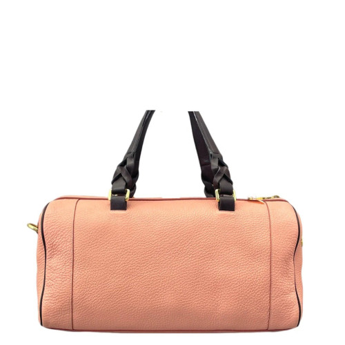 Loewe Boston Bag Grained Calfskin Pink