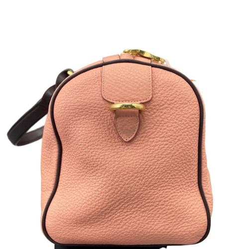 Loewe Boston Bag Grained Calfskin Pink