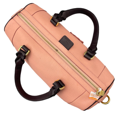 Loewe Boston Bag Grained Calfskin Pink