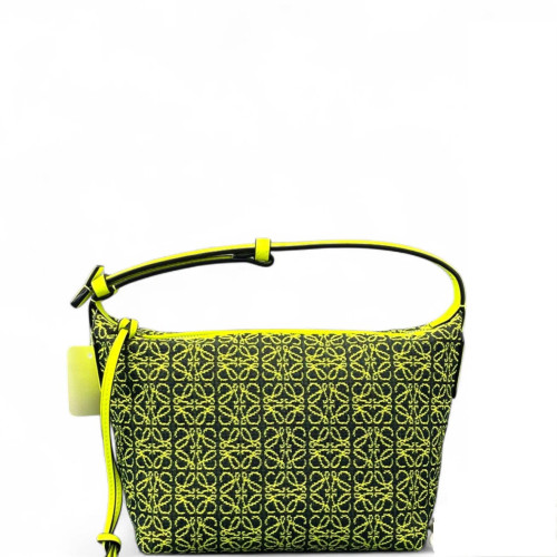 Loewe Small Cubi Canvas Calfskin Light Green Loewe Small Cubi Canvas Calfskin Light Green