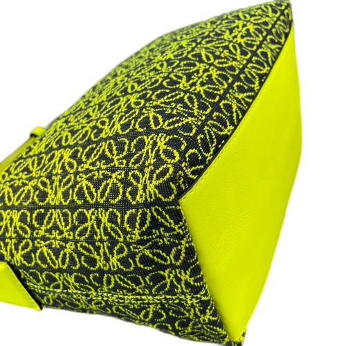 Loewe Small Cubi Canvas Calfskin Light Green Loewe Small Cubi Canvas Calfskin Light Green