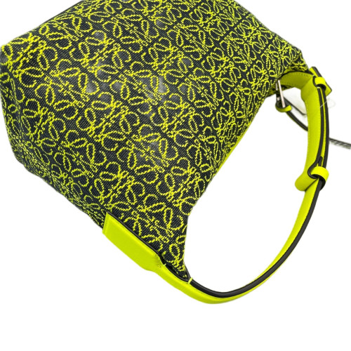 Loewe Small Cubi Canvas Calfskin Light Green Loewe Small Cubi Canvas Calfskin Light Green