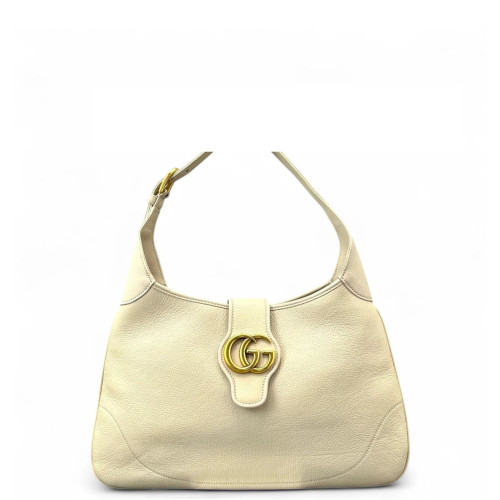 Gucci Medium Aphrodite Grained Calfskin White