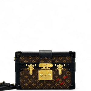 Louis Vuitton Petite Malle Monogram Brown Black