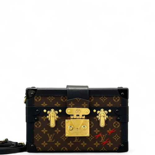 Louis Vuitton Petite Malle Monogram Brown Black