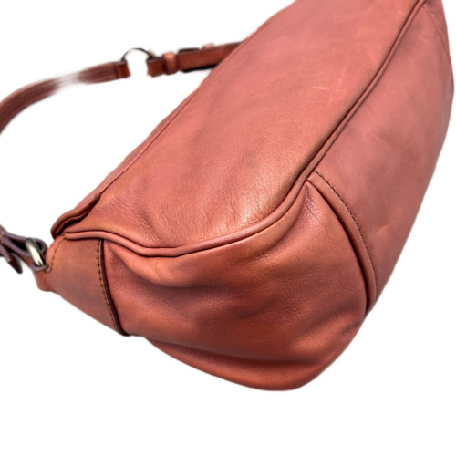Prada Shoulder Bag Calfskin Brick Red