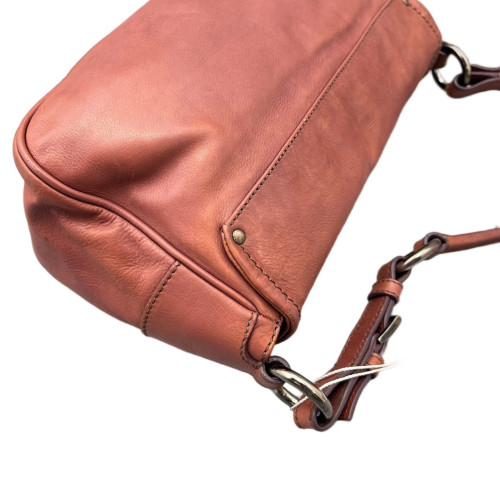 Prada Shoulder Bag Calfskin Brick Red