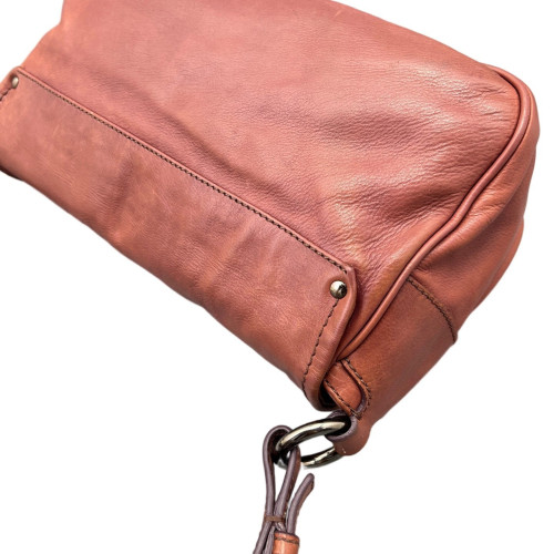 Prada Shoulder Bag Calfskin Brick Red