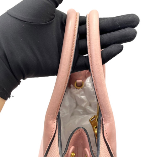 Prada Small Monochrome Tote Saffiano Calfskin Pink