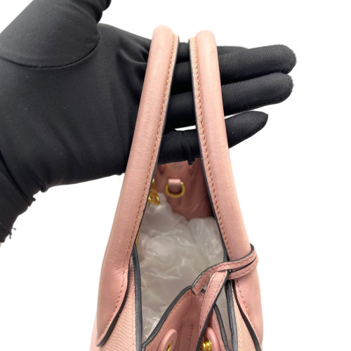 Prada Small Monochrome Tote Saffiano Calfskin Pink