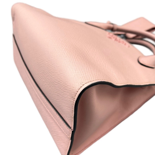 Prada Small Monochrome Tote Saffiano Calfskin Pink