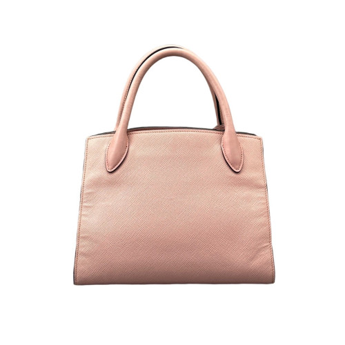 Prada Small Monochrome Tote Saffiano Calfskin Pink