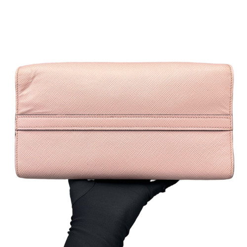Prada Small Monochrome Tote Saffiano Calfskin Pink