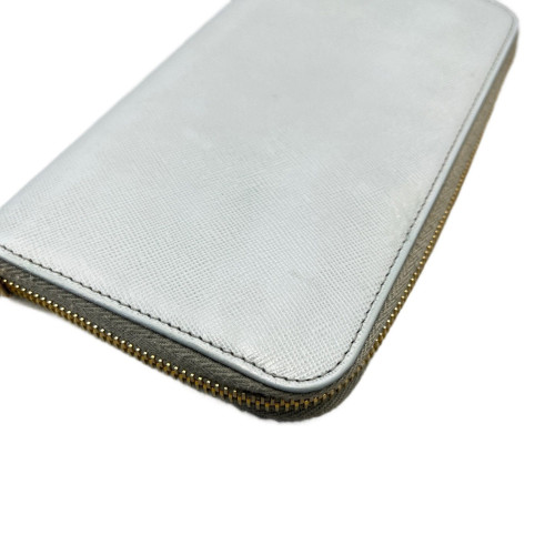 Prada Continental Wallet Saffiano Calfskin Light Blue