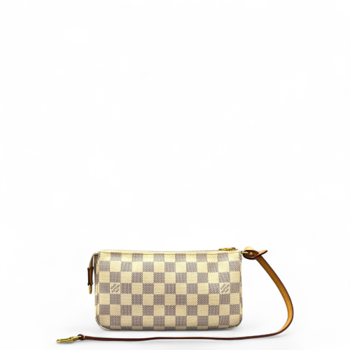 Louis Vuitton Pochette Accessories Damier Azur White