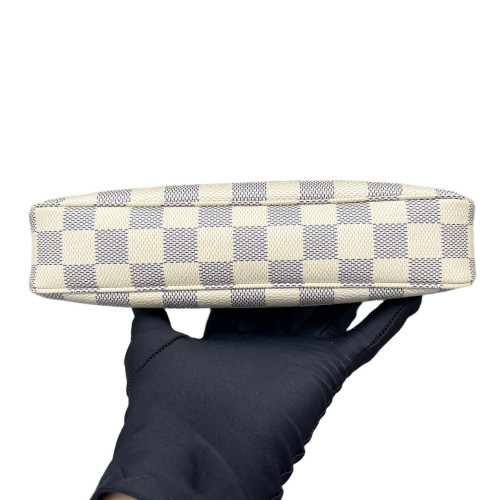 Louis Vuitton Pochette Accessories Damier Azur White