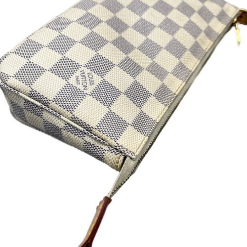Louis Vuitton Pochette Accessories Damier Azur White