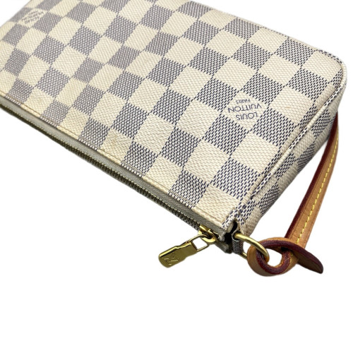Louis Vuitton Pochette Accessories Damier Azur White