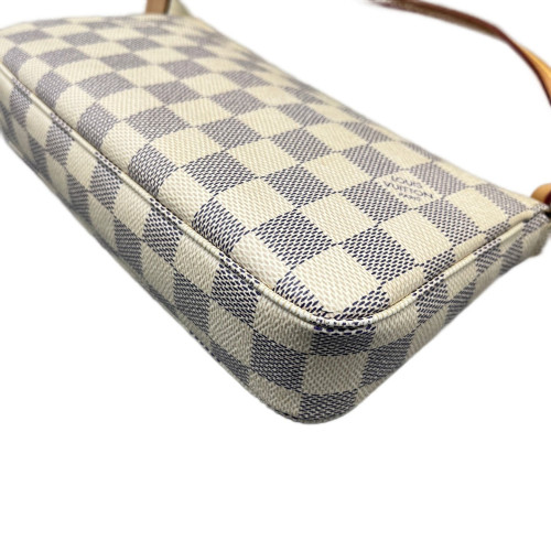 Louis Vuitton Pochette Accessories Damier Azur White
