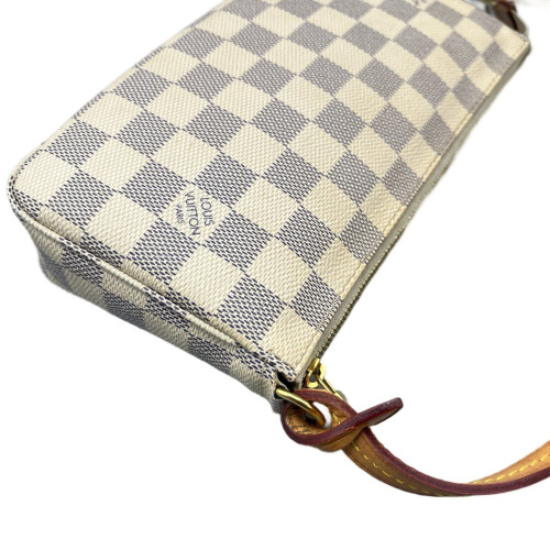 Louis Vuitton Pochette Accessories Damier Azur White