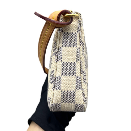 Louis Vuitton Pochette Accessories Damier Azur White