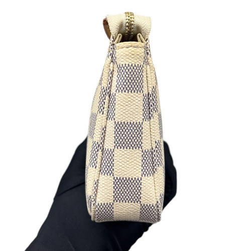 Louis Vuitton Pochette Accessories Damier Azur White