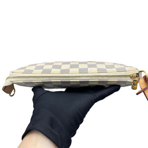 Louis Vuitton Pochette Accessories Damier Azur White