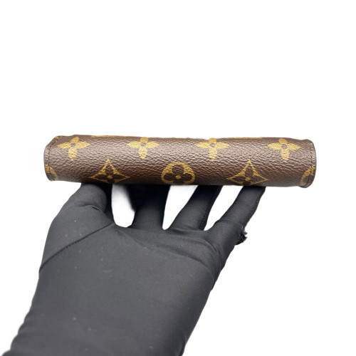 Louis Vuitton Marie-Lou Trifold Wallet Monogram Brown Red